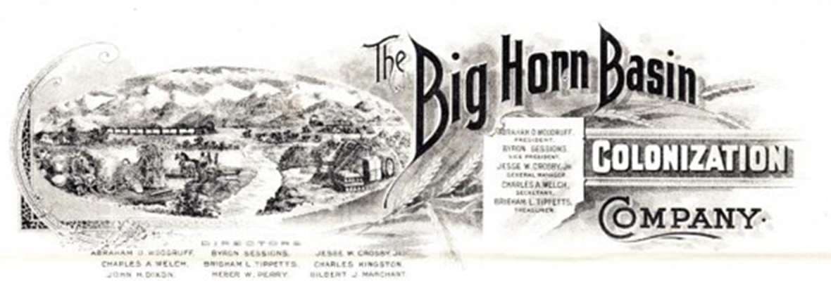 Letterhead of the Big Horn Basin Colonization Company